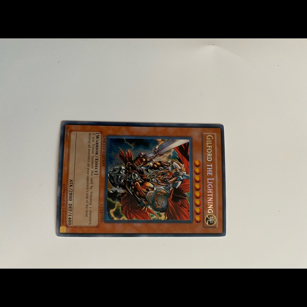 YuGiOh Gilford The Lightning Limited Edition